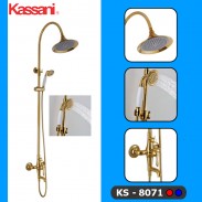 BỘ SEN TẮM ĐỨNG MẠ VÀNG KASSANI KS-8071 BỘ SEN TẮM ĐỨNG MẠ VÀNG KASSANI KS-8071